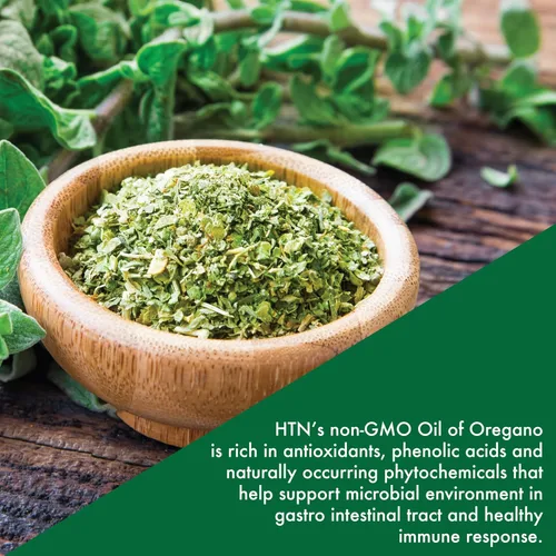 Vista 7 de Suplemento de aceite de orégano Vulgare de origen europeo cosechado silvestre Apoyo inmunológico, digestivo y antioxidante 120 mini cápsulas