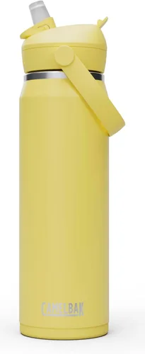Vista 22 de CamelBak - Thrive - Botella de agua con tapa y pajilla, 20 onzas - Aislante de acero inoxidable, color negro