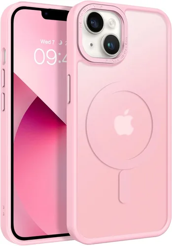 Vista 14 de BENTOBEN Funda magnética para iPhone 13 y iPhone 14 [compatible con Magsafe] Funda translúcida mate para iPhone 13/14, delgada, a prueba de golpes