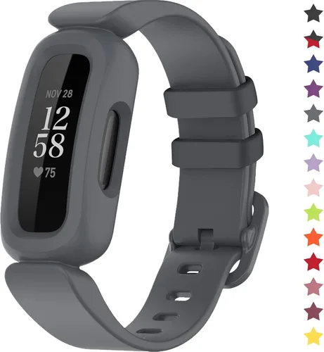 Vista 15 de Correas compatibles con Fitbit Ace 3, silicona suave, impermeable, accesorios de pulsera de reloj deportivo, correa de repuesto para Fitbit Ace 3