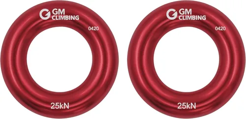 Vista 11 de GM CLIMBING Rappel Ring 25kN para escalada en roca Arborist Rescue Slackline Hammock