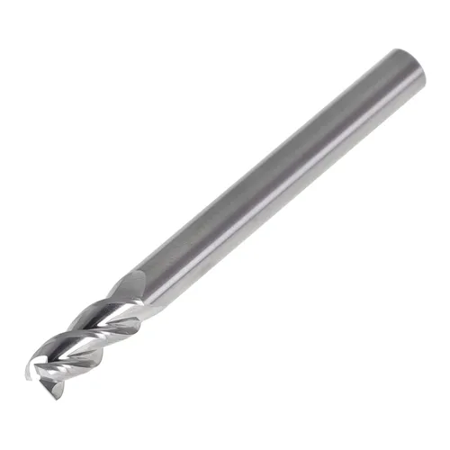 Vista 4 de findmall Molino de extremo de carburo helicoidal de 1/4 de pulgada de 3 flautas de 5/8 pulgadas de longitud de corte apto para corte de aluminio
