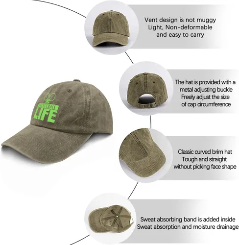 Vista 6 de devor Baseball Caps Pickleball Life Baseball Caps for Men Funny Caps Adjustable