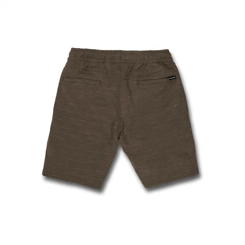 Vista 3 de Volcom Pantalones cortos híbridos de secado rápido con cintura elástica enterrada (tallas grandes para niños pequeños)