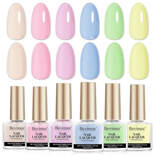 Vista 14 de Esmalte de uñas de secado rápido, color rosa, esmalte de uñas transparente, esmalte de uñas de secado rápido regular, a granel, sin gel, de larga