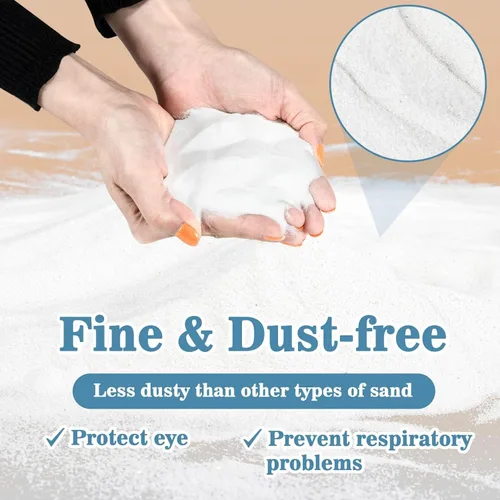 Vista 4 de Sukh 14 OZ Baño de Arena para Hámster - Arena Fina Blanca para Hámster, Arena de Sílice para Reptiles, Escondite para Jerbos para Hámsteres