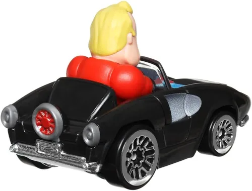 Vista 4 de Hot Wheels RacerVerse - Vehículo fundido a presión con Mr. Incredible Driver escala 1:64