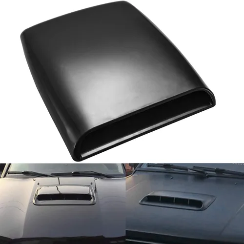 Vista 9 de KaTur Universal Coche Decorativo Flujo De Aire De La Capilla De Admisión Cucharada Ventilación Turbo Capó Gris