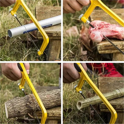 Vista 5 de Hanpex Juego de bloques para sierra pequeña y taco para inglete de 6" - Sierra de corte fino extra de 150 mm con hoja de sierra bimetálica