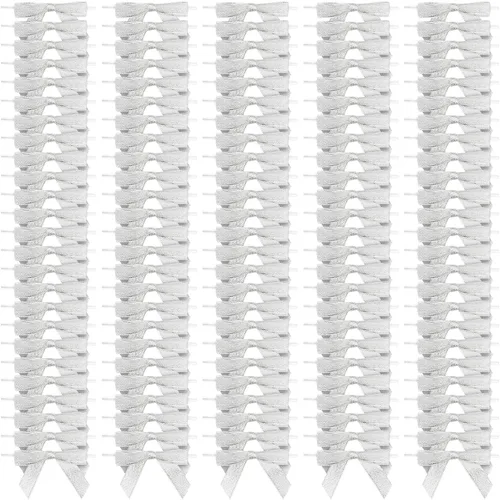 Vista 9 de Bright Creations Lazos de regalo con lazos giratorios, 100 unidades, lazos de satén de 3 pulgadas y lazos de poliéster de 5.7 pulgadas, color azul