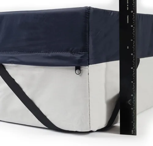 Vista 3 de Medacure Colchón de cama de hospital de espuma de redistribución de presión, 3 capas de espuma viscoelástica elástica, funda de nailon de grado