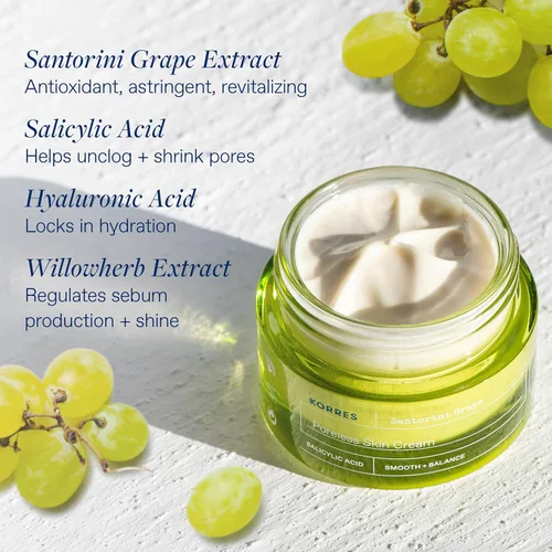 Vista 8 de KORRES Santorini Grape Poreless Skin Power Duo - Bebida para piel de crema y terciopelo, juego de 2 piezas