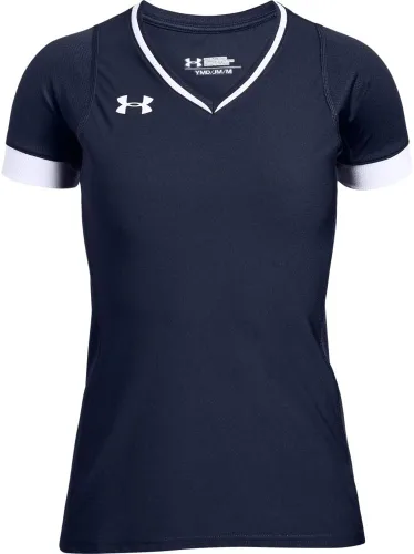 Vista 4 de Under Armour Girls' Volleyball Powerhouse Short-Sleeve Jersey