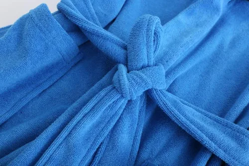 Vista 4 de E.W Apparel Bata de baño con capucha para niños y niñas, de algodón, toalla de rizo suave, bata de tela de rizo de 5 a 16 años