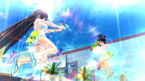 Vista 2 de Senran Kagura PEACH BEACH SPLASH Nyuu Nyuu DX Pack PS4 Japanese Ver.