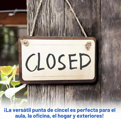 Vista 8 de WOSWEL 100 Pack Marcadores Permanentes a Granel, Punta de Cincel, Negro, Marcadores Permanentes Grandes y Gruesos de Punta Ancha, Funciona