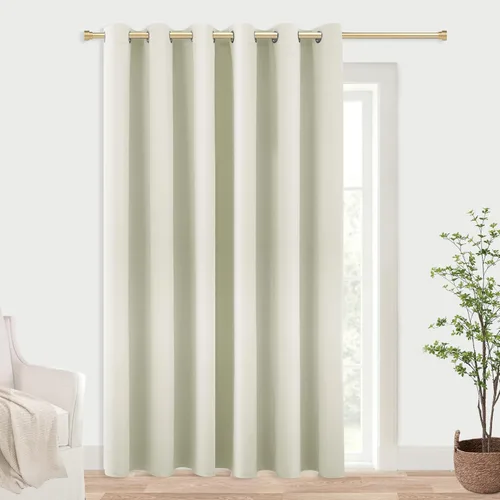 Vista 120 de KOUFALL Cortinas de Baño Aqua para Ventana, Juego de 2 Paneles Decoración Costera Cortinas Cortas Opacas para Ventana Pequeña de Cocina Puerta
