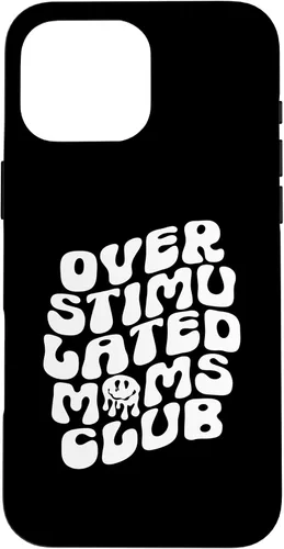 Vista 19 de Groovy Overstimulated Moms Club Funny Trendy Mom Case for iPhone 17