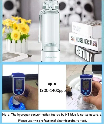 Vista 2 de Máquina de fabricación deportiva de generador de botellas de agua rica en hidrógeno Función de autolimpieza de ionizador de tecnología PEM
