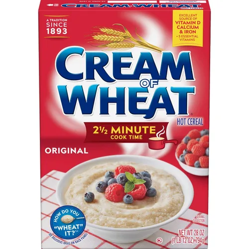 Vista 2 de Cereal caliente para estufa Cream of Wheat, original, tiempo de cocción de 2 1/2 minutos, 28 onzas