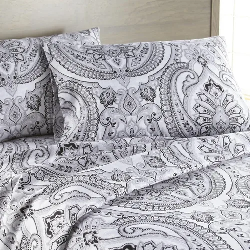 Vista 34 de Southshore Fine Linens® - Vilano® Springs - Par de fundas de almohada plisadas, color negro, estándar (Queen)