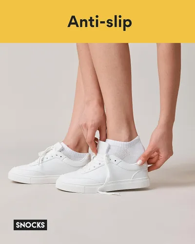 Vista 3 de Snocks S-XL - 6 pares de calcetines tobilleros para mujeres y hombres - Calcetines tobilleros transpirables para mujer y calcetines de tobillo