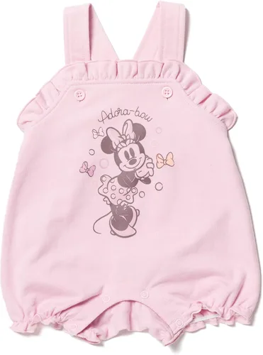 Vista 4 de Disney Overol corto de rizo francés para niñas jóvenes, camiseta y sombrero, traje de 3 piezas, tallas de recién nacido a bebé (0-24 meses)