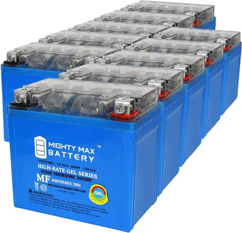 Vista 9 de Mighty Max Battery YTZ7SGEL - Batería de repuesto de gel de 12 V, 6 AH, compatible con Honda 50 NPS50 Ruckus 03-14, paquete de 4