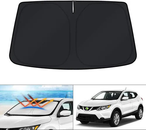 Vista 198 de KUST Parasol para parabrisas para BMW X1 F48 2016, 2017, 2018, 2019, 2020, 2021, 2022, accesorios de ajuste personalizado, parasol plegable