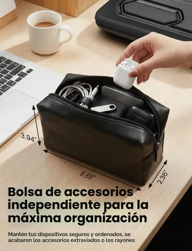 Vista 5 de DOMISO Funda para portátil AA51, Negro, 14 pulg.