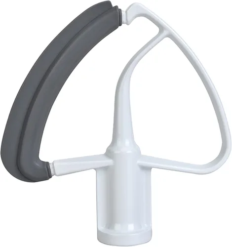 Vista 5 de Batidor de borde flexible para KitchenAid de 4.5 a 5 cuartos de galón, accesorios para batidora de pie inclinable, paleta mezcladora con bordes