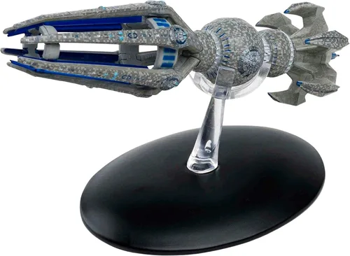 Vista 3 de eaglemoss Réplica de la nave estelar Star Trek Barco de armas temporales Krenim