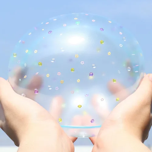 Vista 2 de Cinta Nano para Kit de Burbujas - 6 piezas de Cinta Elástica Colorida de Doble Cara para Decoración con Globos y Manualidades