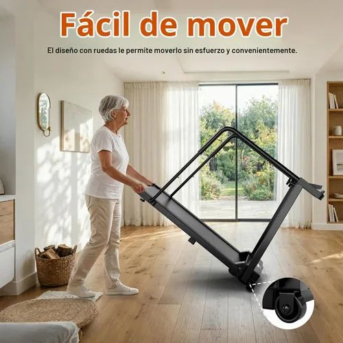 Vista 6 de KEY2FUN Caminadora para caminar con pasamanos largos para equilibrio, máquina de ejercicios de recuperación de fitness, cintas de correr