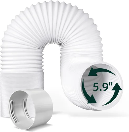 Vista 12 de Kit de ventana de aire acondicionado portátil, kit de ventilación de CA universal ajustable con manguera de escape de 5.9 pulgadas para ventanas