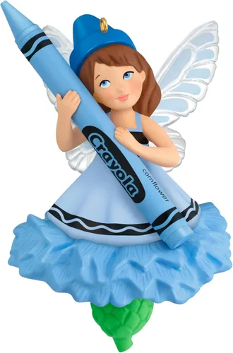 Vista 12 de Hallmark Keepsake Adorno de Navidad 2025, hada de orquídea Crayola, regalos para niños