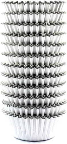 Vista 8 de 300 piezas de papel de aluminio para magdalenas, papel para Negro