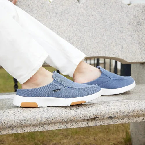 Vista 7 de OrthoComfoot Mocasines ortopédicos sin cordones para hombre zapatos para caminar con soporte del arco pantuflas casuales para fascitis plantar