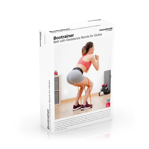 Vista 9 de Cinturón con Bandas de Resistencia para Glúteos y Guía de Ejercicios Bootrainer InnovaGoods