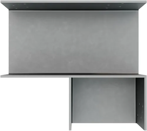 Vista 3 de Simpson Strong-Tie ECCLRQ666SDS - ECCLLQ Tapa de columna de extremo en forma de L para vigas 6X y poste 6X con tornillos SDS, soporte de marco