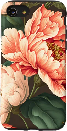 Vista 18 de Vintage Peony Inspired Flower Plant Lover Funny Gardening Case for iPhone 17