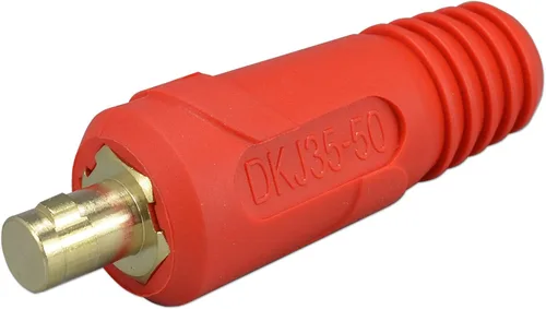 Vista 6 de RIVERWELD Conector-enchufe DKJ35-50 del panel del cable de soldadura TIG 315Amp Dinse Quick Fitting con ajuste rápido estilo Dinse de color negro