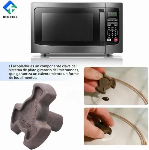 Vista 3 de WB06X10144 Acoplador de motor de placa giratoria de microondas compatible con GE Microondas DVM1850DM EMO4000J pieza de repuesto de microondas
