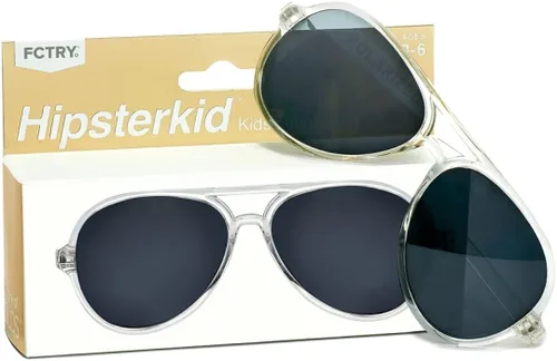 Vista 2 de Hipsterkid Polarized Kids' Sunglasses with Strap Flexible Frame, 100% UV Protection, Aviator - Ages 3-6