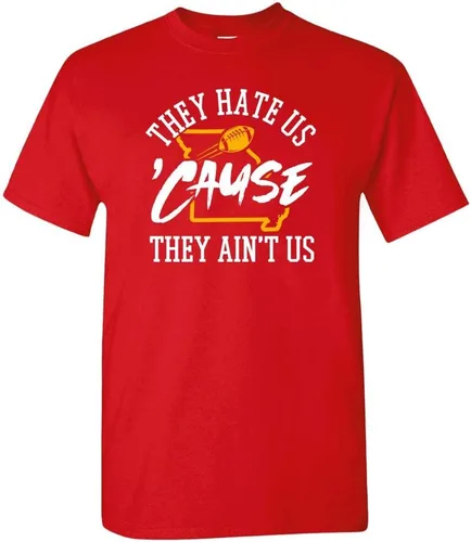 Vista 37 de Xtreme Apparrel They Hate Us 'Cause They Ain't Us Men's T-Shirt for Football Fans Arizona - Camisa negra