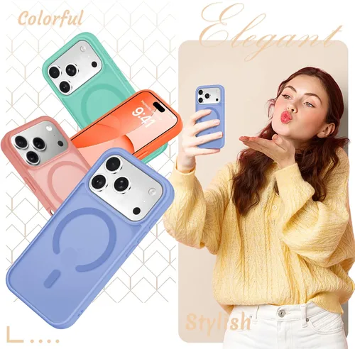 Vista 1659 de Funda para Google Pixel 10 Pro XL, cubierta magnética mate, color negro Fit for MagSafe, Screen Protector included, Shockproof Military Grade