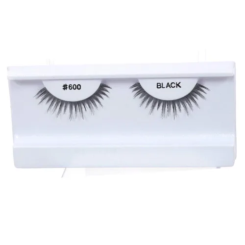 Vista 23 de 100 pares de pestañas postizas 100% cabello humano negro natural #412