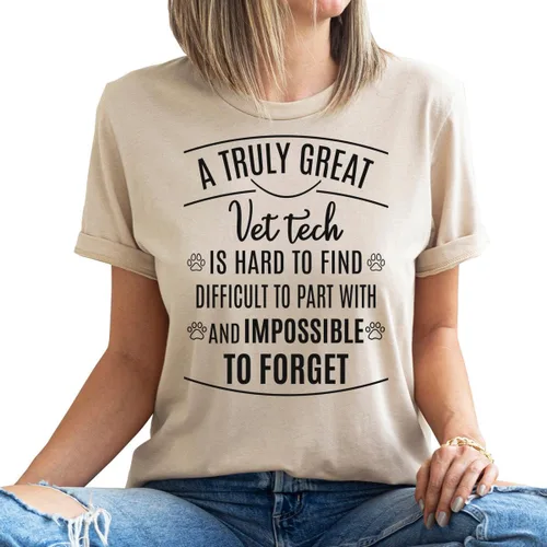 Vista 4 de Vet Tech Week Gifts, Womens Clothing, Vet Tech Student Shirts, Veterinarian Vneck T Shirt, Veterinary Medicine T-Shirt, Future Vet Clothing
