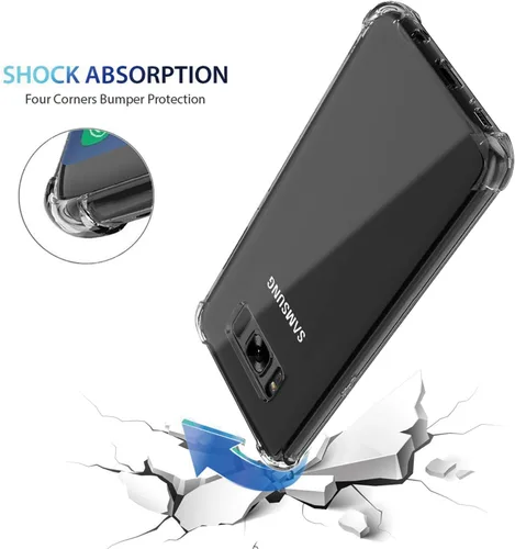 Vista 3 de Funda Galaxy S8 a prueba de golpes, parachoques protector, carcasa de teléfono celular para Samsung Galaxy S8 5.8 pulgadas, TPU, para hombres