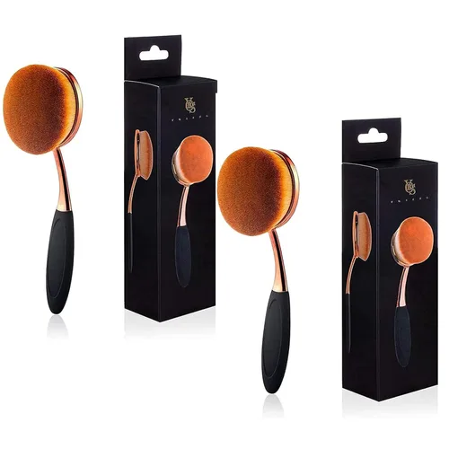 Vista 11 de Yoseng - Brocha ovalada para maquillaje, cepillo de base grande, cepillos de maquillaje, aplicación rápida y sin defectos de base líquida, crema